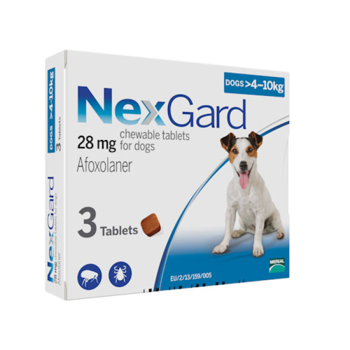 NexGard (НексГард) M таблетки п\п для собак от 4 до 10кг.