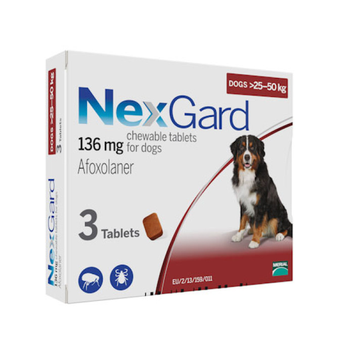 NexGard (НексГард) XL таблетки п\п для собак от 25 до 50кг.