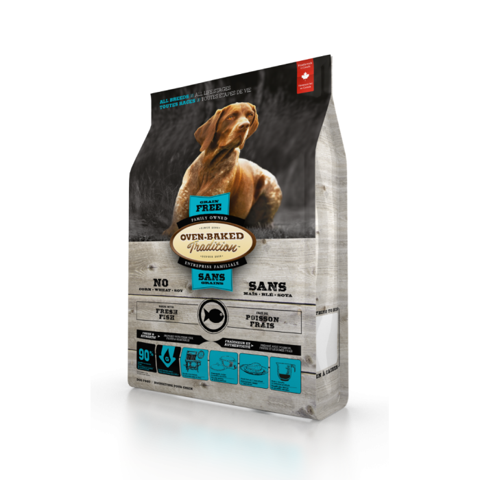 Oven-Baked Tradition повністю збалансований беззерновий сухий корм для собак зі свіжого м’яса риби 5,67кг.
